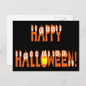 ハロウィンスカッシュ文字 ポストカード (正面/裏面)