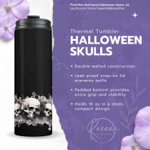 ハロウィンスカルデザイン サーマルタンブラー