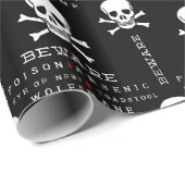 ハロウィンスカルパターン包装紙 ラッピングペーパー (ロールコーナー)