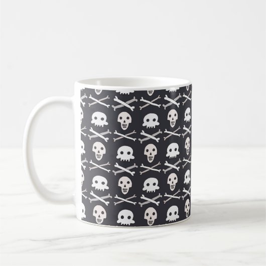 ハロウィンスカル型 コーヒーマグカップ (左)
