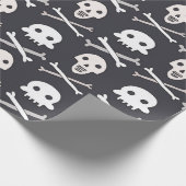 ハロウィンスカル型 ラッピングペーパー (角)