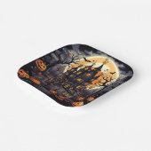 ハロウィンスクエア紙プレート ペーパープレート (傾斜あり)