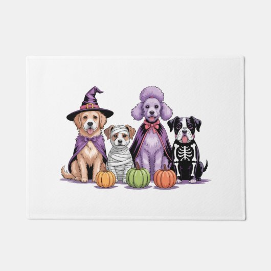 ハロウィンスクワッド ドッグ ドアマット (正面)