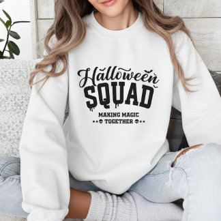 ハロウィンスクワッド マジックを創り出すタイポグラフィ スウェットシャツ
