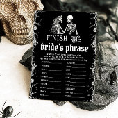 ハロウィンスケルトン「花嫁のフレーズを完成させろ」ゲーム 招待状