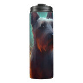 ハロウィンスコティッシュテリアとカボチャ怖い タンブラー (正面)