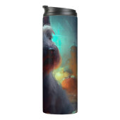 ハロウィンスコティッシュテリアとカボチャ怖い タンブラー (回転右)