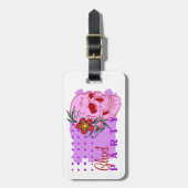 ハロウィンスタンプコレクション「幽霊パーティー」 ラゲッジタグ (正面縦)