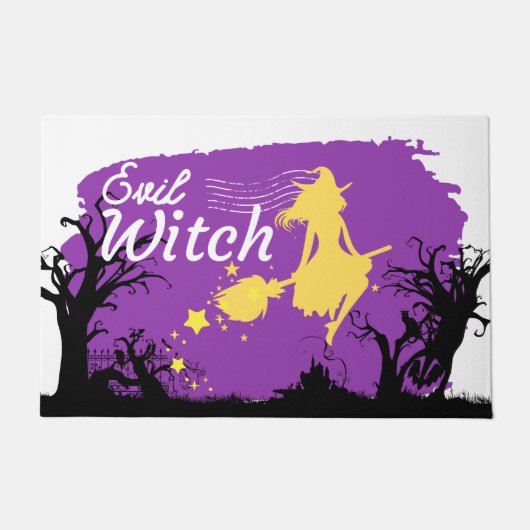 ハロウィンスタンプコレクション「邪悪な魔女」 ドアマット (正面)