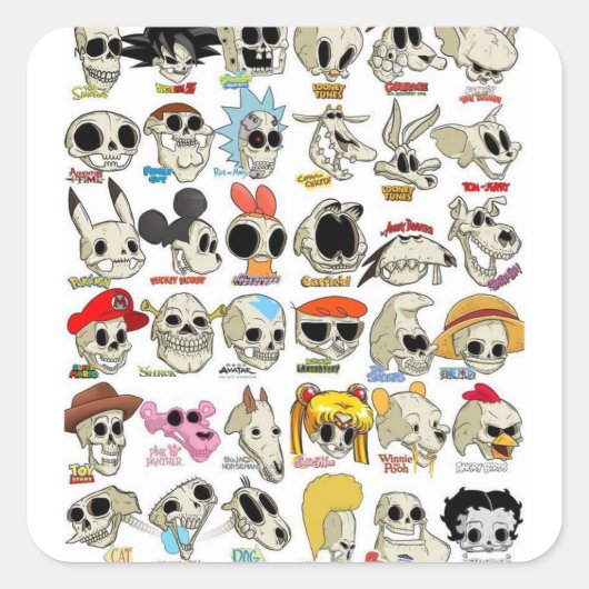 ハロウィンスタンプ スクエアシール (正面)