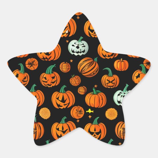 ハロウィンスタンプ 星シール (正面)