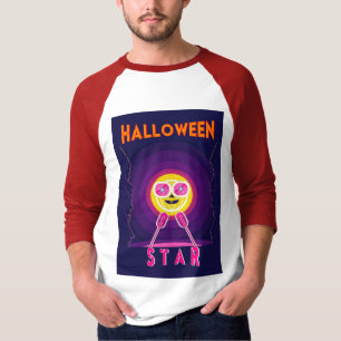 ハロウィンスターゴーグル31英国マイク10月カボチャ Tシャツ