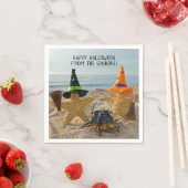 ハロウィンスターフィッシュとポット スタンダードカクテルナプキン (インサイチュ)