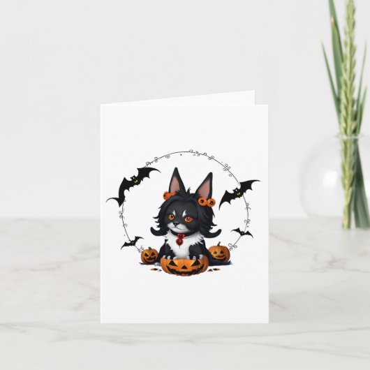 ハロウィンステッカーに登場するペット カード (正面)