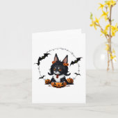 ハロウィンステッカーに登場するペット カード (黄色い花)