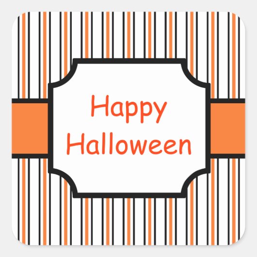 ハロウィンステッカー スクエアシール (正面)