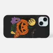 ハロウィンステッカー スプーキー iPhone 15ケース (裏面横)