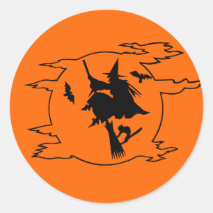 ハロウィンステッカー ラウンドシール