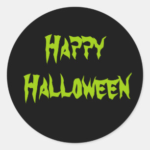 ハロウィンステッカー ラウンドシール