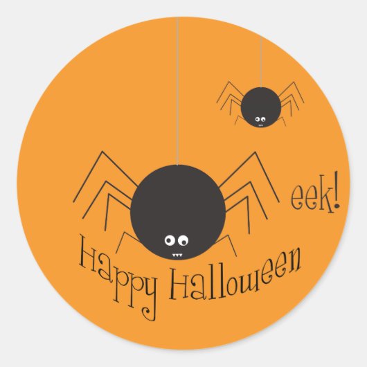 ハロウィンステッカー ラウンドシール (正面)