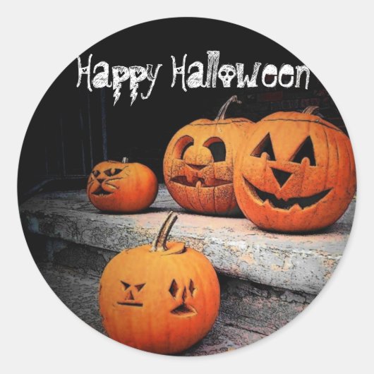 ハロウィンステッカー ラウンドシール (正面)