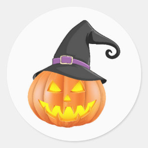 ハロウィンステッカー ラウンドシール