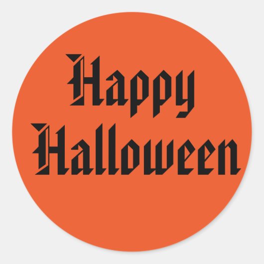 ハロウィンステッカー ラウンドシール (正面)