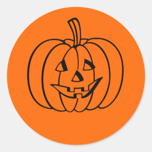 ハロウィンステッカー ラウンドシール