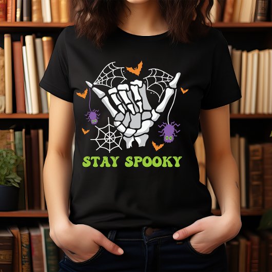 ハロウィンステー不気味スケルトハンド Tシャツ