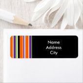 ハロウィンストライプおもしろいストライプの住所 シール (インサイチュ)