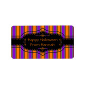 ハロウィンストライプのも ラベル (正面)