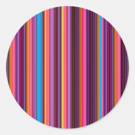 ハロウィンストライプのカラー ラウンドシール