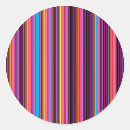 ハロウィンストライプのカラー ラウンドシール (正面)