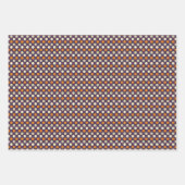 ハロウィンストライプのドットのパターン ラッピングペーパーシート (正面3)