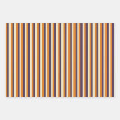 ハロウィンストライプのドットのパターン ラッピングペーパーシート (正面2)