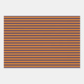 ハロウィンストライプのドットのパターン ラッピングペーパーシート (正面)