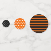 ハロウィンストライプカラーとドット コンフェッティ (裏面)