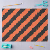 ハロウィンストライプティッシュペーパー 薄葉紙 (クラフト)