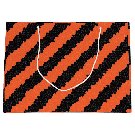 ハロウィンストライプ抱き枕 ラージペーパーバッグ (正面)