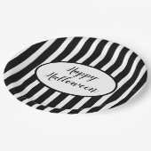 ハロウィンストライプ紙プレート ペーパープレート (アングル)