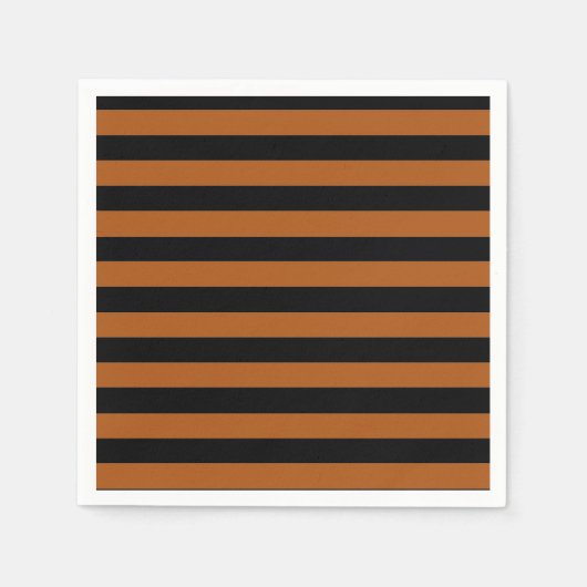 ハロウィンストライプ スタンダードカクテルナプキン (正面)