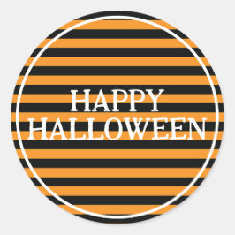ハロウィンストライプ ラウンドシール