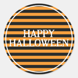 ハロウィンストライプ ラウンドシール