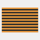 ハロウィンストライプ ラッピングペーパーシート (正面)