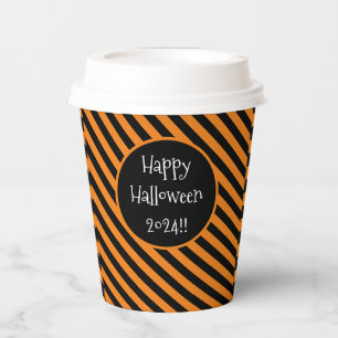 ハロウィンストライプ 紙コップ