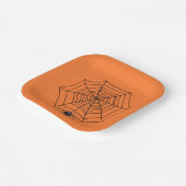 ハロウィンスパイダーくもの巣 ペーパープレート (傾斜あり)