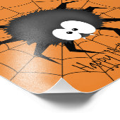 ハロウィンスパイダーのくもの巣 フォトプリント            (角)