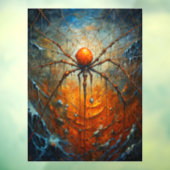 ハロウィンスパイダーウィンドウにしがみつく ウィンドウサイン (シート3)