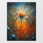 ハロウィンスパイダーウィンドウにしがみつく ウィンドウサイン (シート)