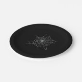 ハロウィンスパイダーウェブコスチューム面白いハロウィンパーティー ペーパープレート (アングル)